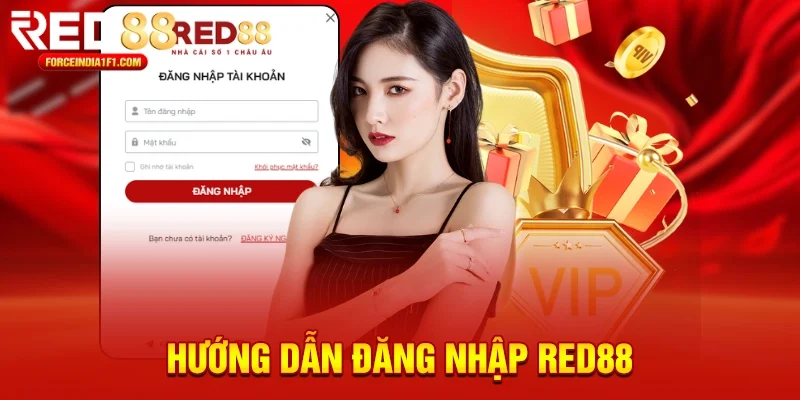 Các bước đăng nhập Red88